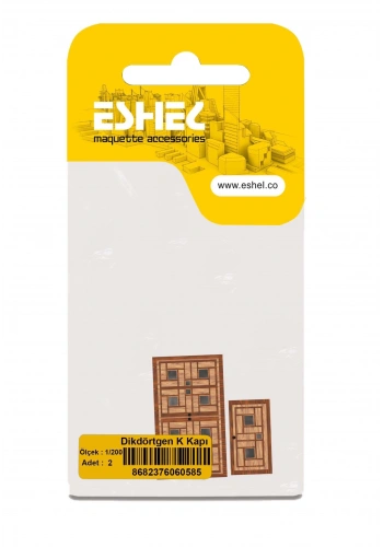 Eshel Maket Dikdörtgen K Kapı 1/200 2li