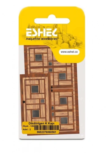 Eshel Maket Dikdörtgen K Kapı 1/50 2li