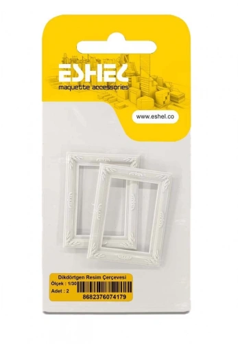 Eshel Maket Dikdörtgen Resim Çerçevesi 1/30 2li