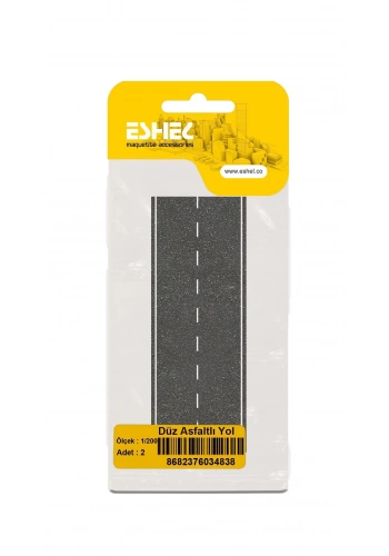 Eshel Maket Düz Asfaltlı Yol 1/200 2li