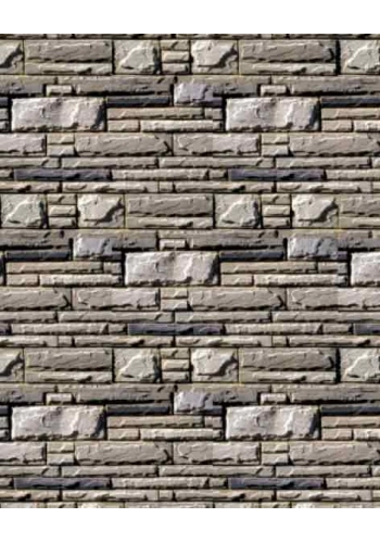 Eshel Maket Düz Küp Taş Desenli Karton Duvar 1/50 3lü