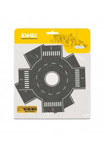 Eshel Maket Düz Ve Yuvarlak Dönel Kavşak 1/50 2li