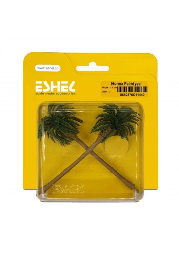 Eshel Maket Hurma Palmiyesi 13cm 2li