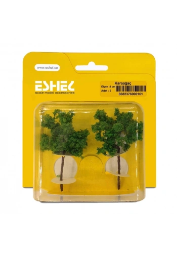 Eshel Maket Karaağaç Ağacı 9cm 2li