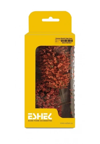 Eshel Maket Kırmızı Renkli Dağ Çamı 10cm 2li