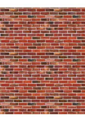 Eshel Maket Kırmızı Tuğla Desenli Karton Duvar 1/50 3lü