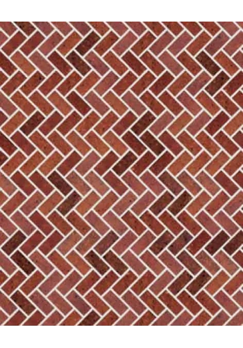 Eshel Maket Kırmızı Zikzak Desenli Karton Duvar 1/100 3lü