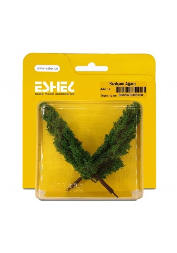 Eshel Maket Kızılçam Ağacı 12cm 2li
