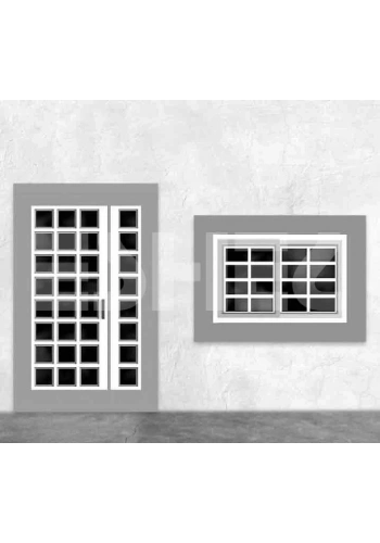 Eshel Maket Modern Set A Kapı ve Pencere 1/100 4lü