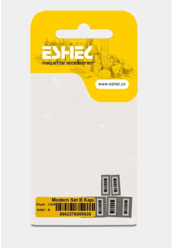 Eshel Maket Modern Set B Kapı 1/200 2li
