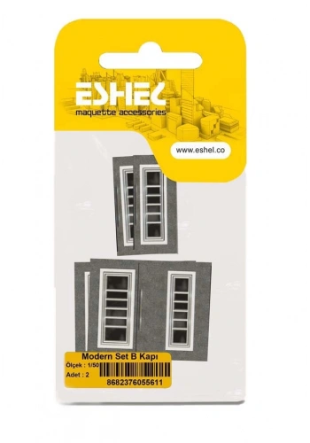 Eshel Maket Modern Set B Kapı 1/50 2li
