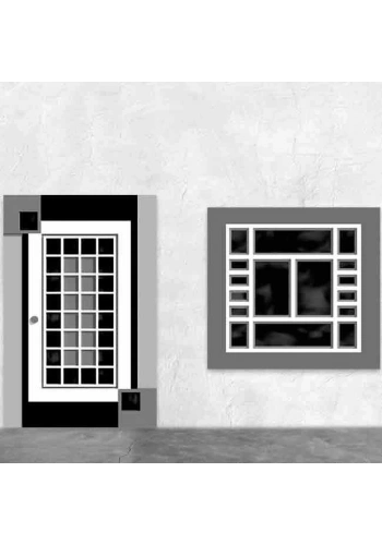 Eshel Maket Modern Set D Kapı ve Pencere 1/50 4lü