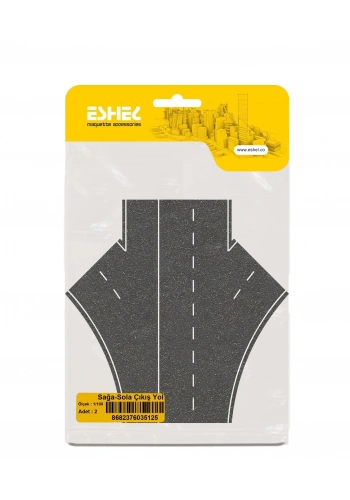 Eshel Maket Sağa-Sola Çıkış Yol 1/100 2li