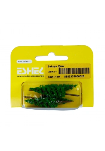 Eshel Maket Sekoya Çamı 4cm 4lü