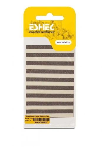 Eshel Maket Siyah-Beyaz Kenar Kaldırım Taşı 1/100 2li