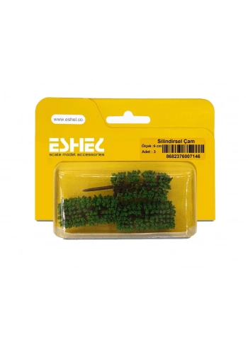 Eshel Maket Slilindirsel Çam 6cm 3lü