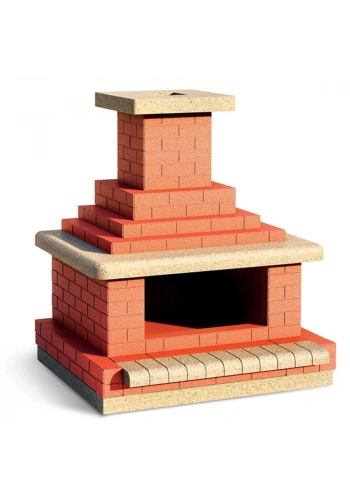 Eshel Maket Tuğla Şömine 1/12 Set