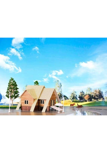 Eshel Maket Üç Boyutlu Yazlık Köşk Puzzle 1/100