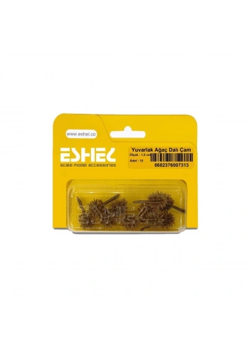 Eshel Maket Yuvarlak Ağaç Dalı Çam 1.5cm 10lu