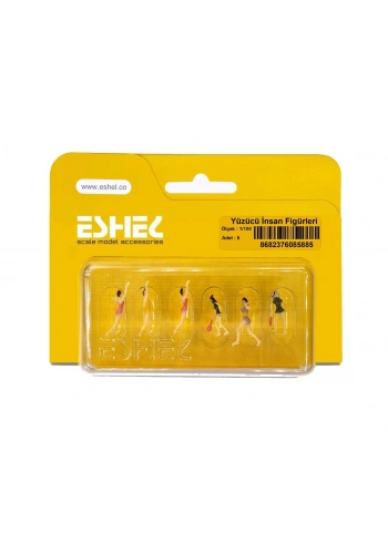 Eshel Maket Yüzücü İnsan Figürleri 1/100 6li