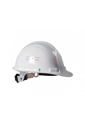 Essafe Vidalı Baret Ter Bantlı Hava Delikli Kulaklık Takılabilir CE EN 397 Beyaz - GE1548B