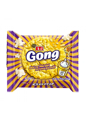 ETİ GONG BAL VE HARDAL ÇEŞNİLİ MISIR PİRİNÇ PATLAĞI 34gr