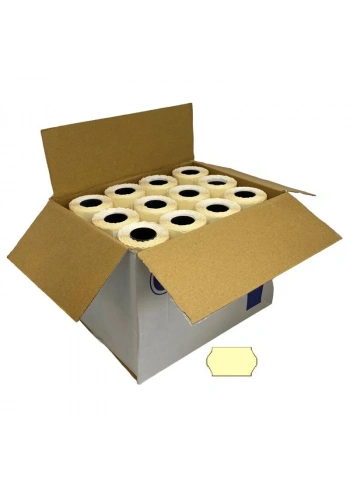 Etiketleme Makinesi Açık Sarı Etiket 96Adet