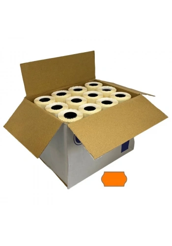 Etiketleme Makinesi Turuncu Etiket 96Adet