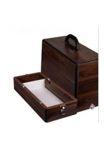 Ev Tipi Aile Dikiş Makinesi Ahşap Kahverengi Çanta