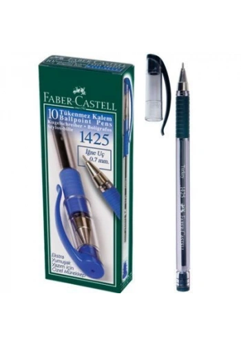 Faber Castell 1425 İğne Uçlu Tükenmez Kalem 10lu Kutu SİYAH