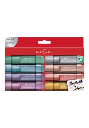 Faber Castell 8 Renk Textliner 46 Metalik İşaretleme Kalem Seti