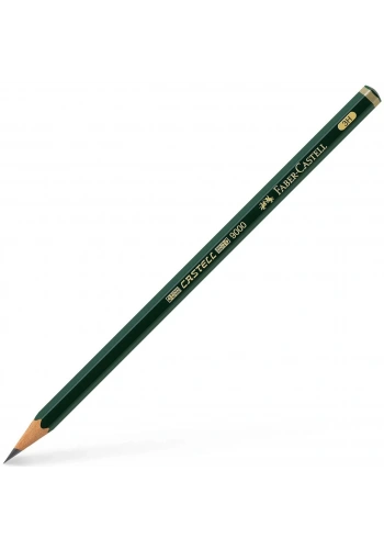 Faber Castell 9000 Yeşil Seri Dereceli Eskiz Cizim Kalemi 3h