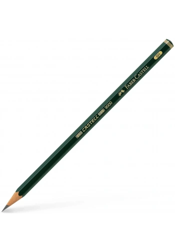 Faber Castell 9000 Yeşil Seri Dereceli Eskiz Cizim Kalemi 6h