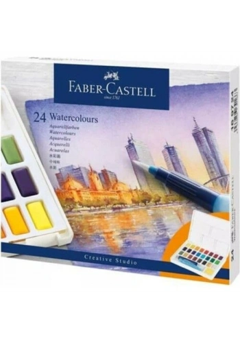 Faber Castell Creative Studio Tablet Sulu Boya Seti 24 Renk