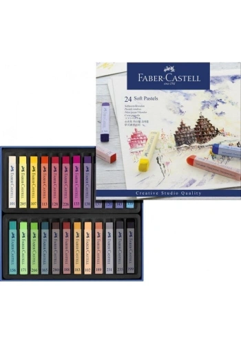 Faber Castell Creative Studio Toz (Soft) Pastel Boya Seti 24 Renk