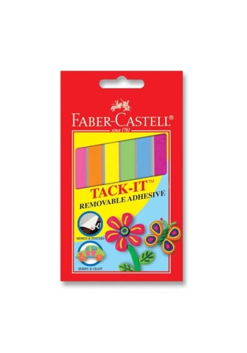 Faber Castell Creative Tack-İt Hamur Yapıştırıcı Renkli 50gr