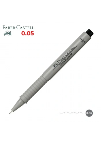 Faber Castell Ecco Pigment Teknik Çizim Kalemi Siyah 0,05mm