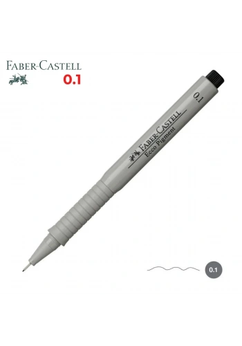 Faber Castell Ecco Pigment Teknik Çizim Kalemi Siyah 0.1mm