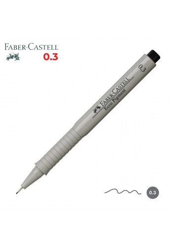 Faber Castell Ecco Pigment Teknik Çizim Kalemi Siyah 0.3mm