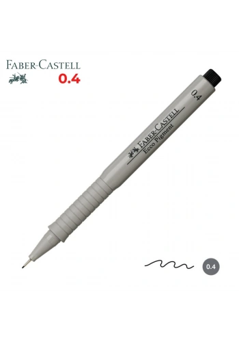 Faber Castell Ecco Pigment Teknik Çizim Kalemi Siyah 0.4mm