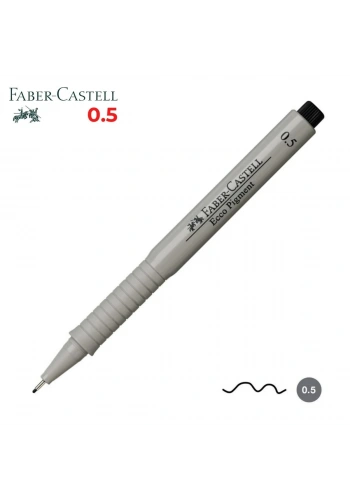Faber Castell Ecco Pigment Teknik Çizim Kalemi Siyah 0.5mm