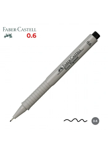 Faber Castell Ecco Pigment Teknik Çizim Kalemi Siyah 0.6mm