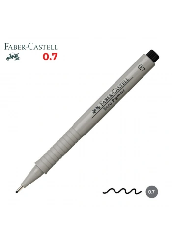 Faber Castell Ecco Pigment Teknik Çizim Kalemi Siyah 0.7mm