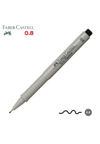 Faber Castell Ecco Pigment Teknik Çizim Kalemi Siyah 0.8mm