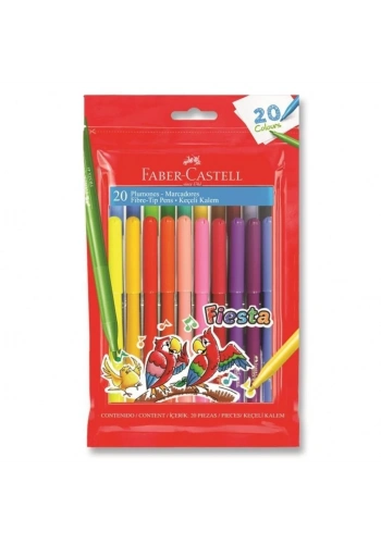 Faber Castell Fiesta Keçeli Kalem 20 Renk 833045