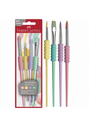 Faber-Castell Fırça Soft Touch Pastel 4 Çşt 10 Lu