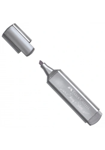 Faber Castell Fosforlu Kalem 46 Metalik Gümüş 5030154661