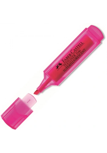 Faber-Castell Fosforlu Kalem Şeffaf Gövde Pembe 1546 5030154628000