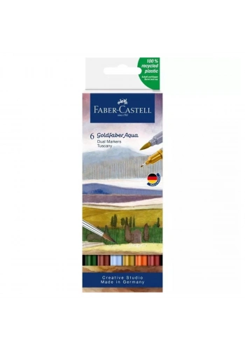 Faber Castell Goldfaber Aqua Çift Uçlu Marker Seti 6lı Tuscany