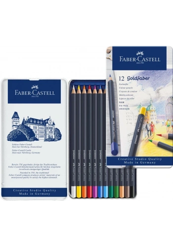 Faber Castell Goldfaber Kuru Boya Kalemi Seti 12 Renk
